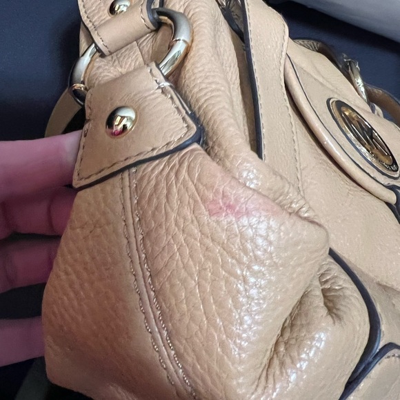 Michael Kors Pebbled Leather Satchel Bag - Picture 15 of 16